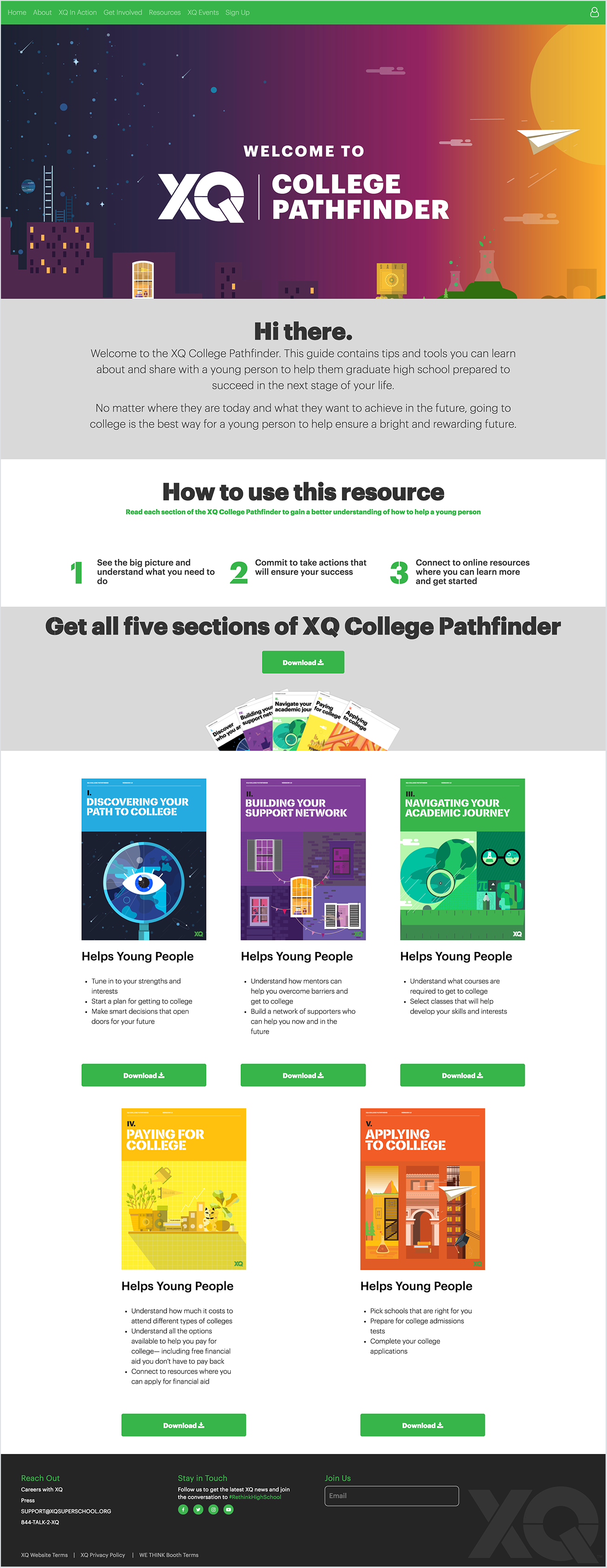 Final Passport to College (re-named College Pathfinder) launched in conjunction with the movement kick-off