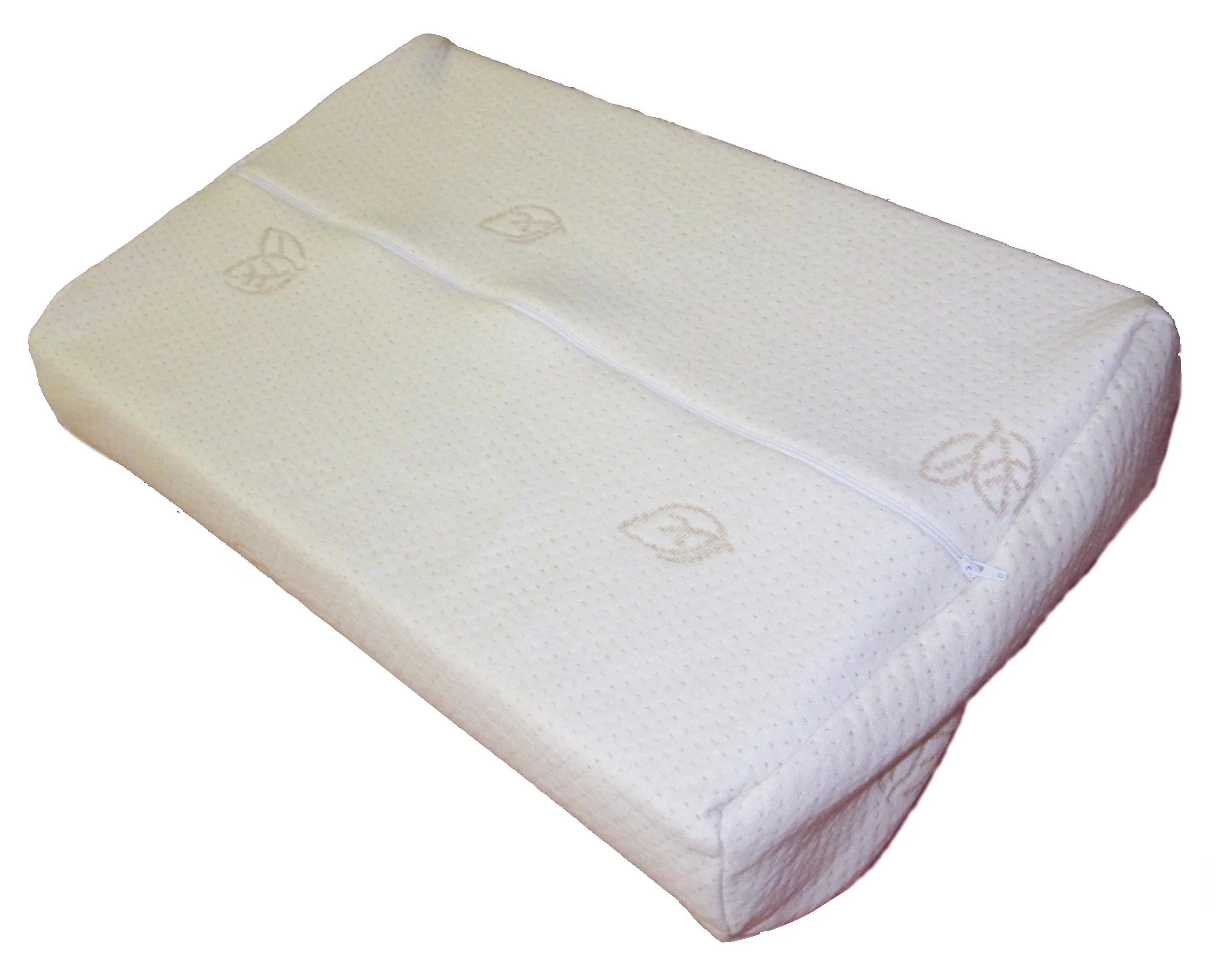 contour pillow with zippered organic cotton cover