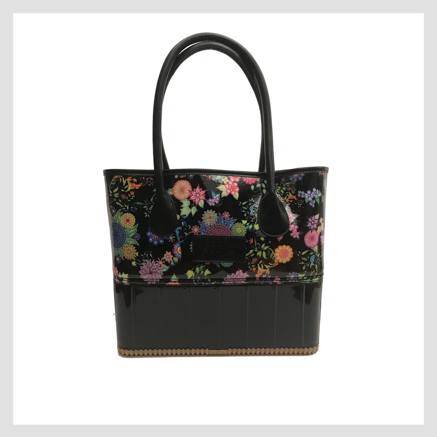 Pam Handbag, Black Floral
