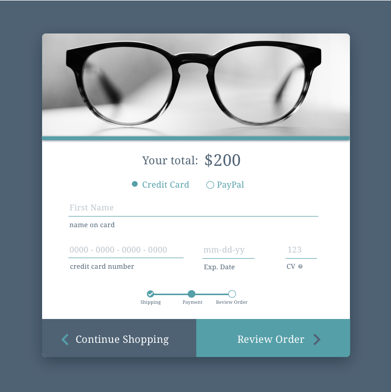 E-Commerce Check-Out Experience