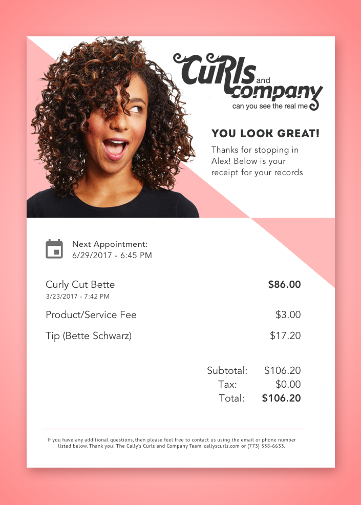 Email Receipt