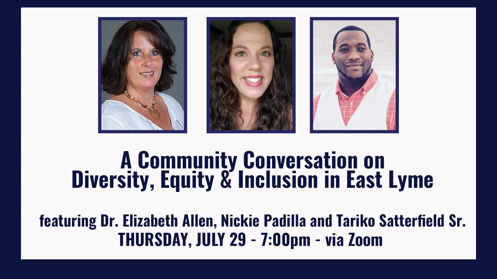 A Community Conversation on Diversity, Equity & Inclusion in East Lyme