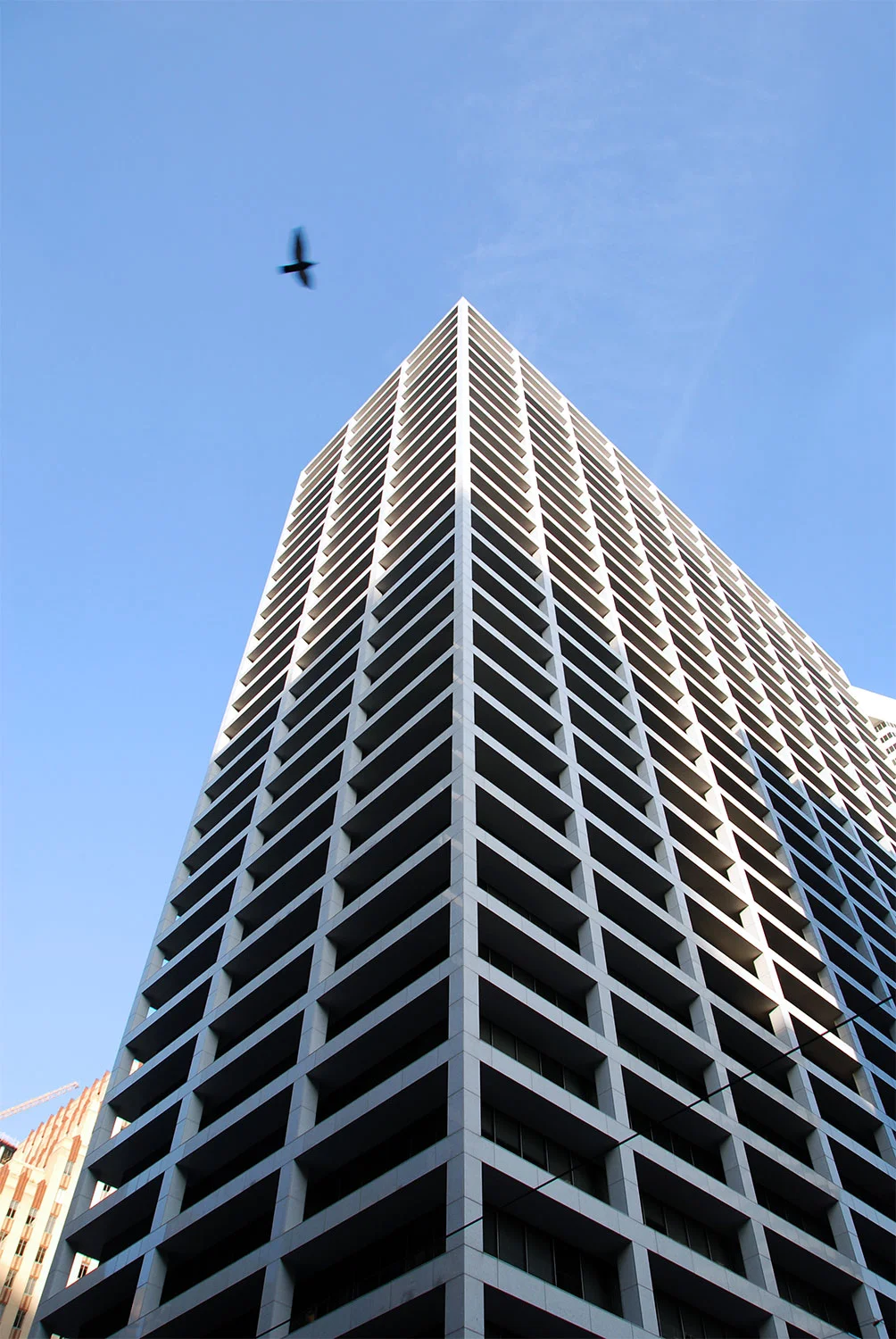 The former First City National Bank Building on Main Street was one of Houston's first modernist skyscraper when it opened in 1961. / photo by Jim Parsons