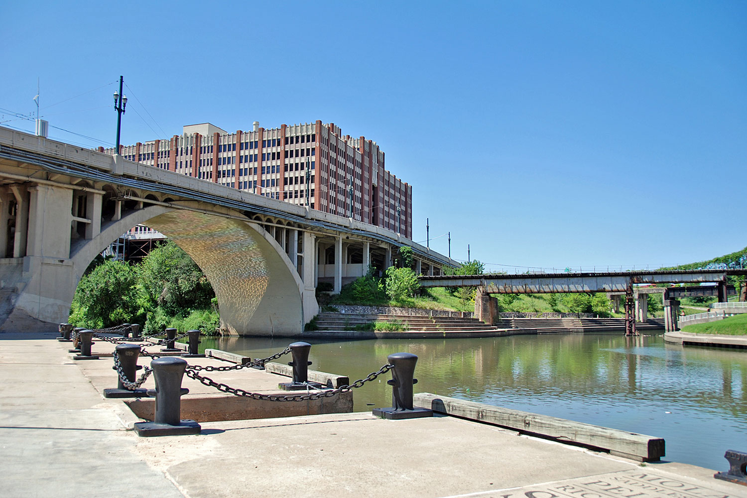 Allen's Landing, the birthplace of Houston, is a stop on our tour of Downtown's Historic Waterfront. / photo by Jim Parsons