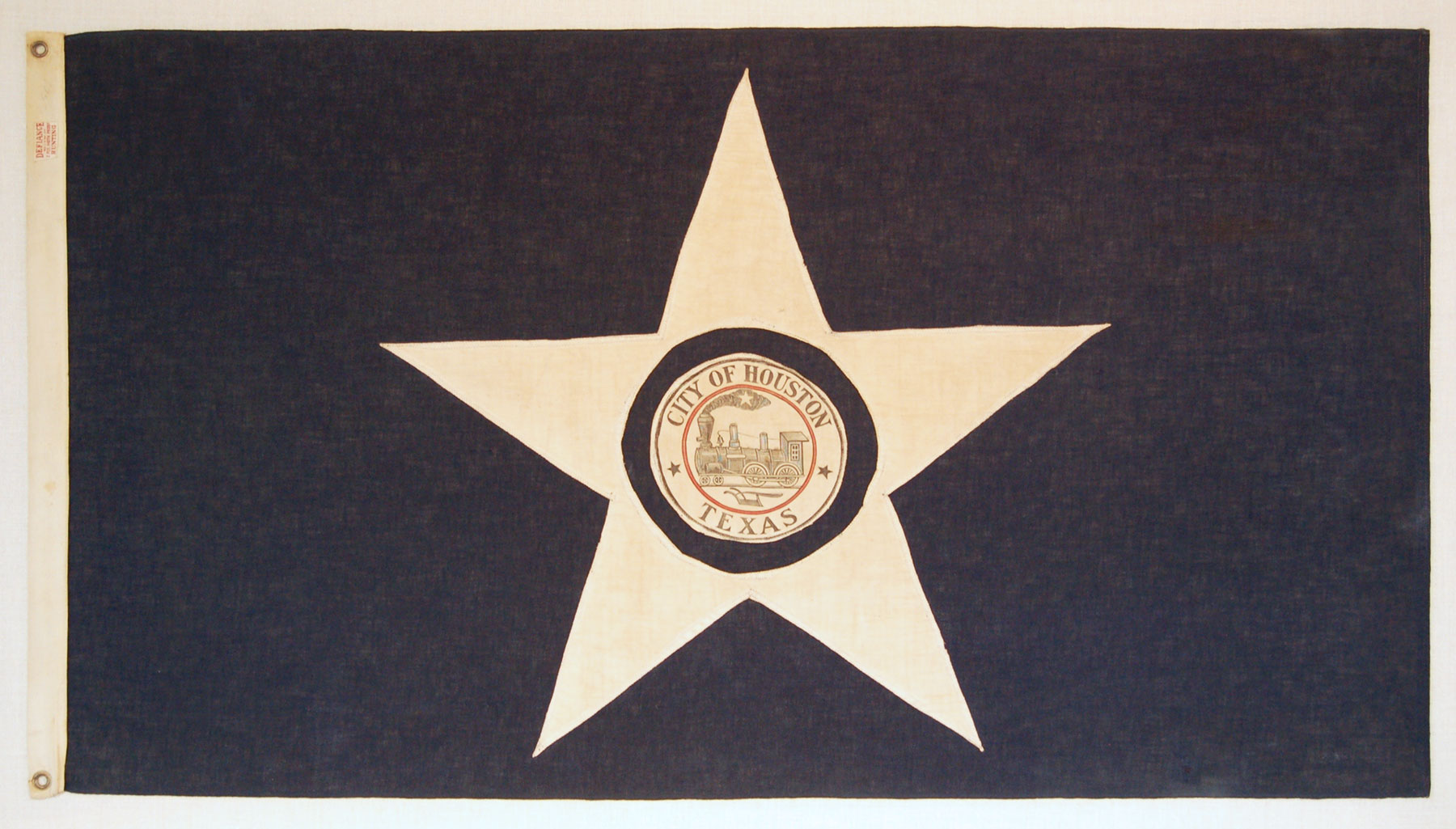 Restored 1915 prototype of Houston city flag / photo courtesy of Jessica Hack