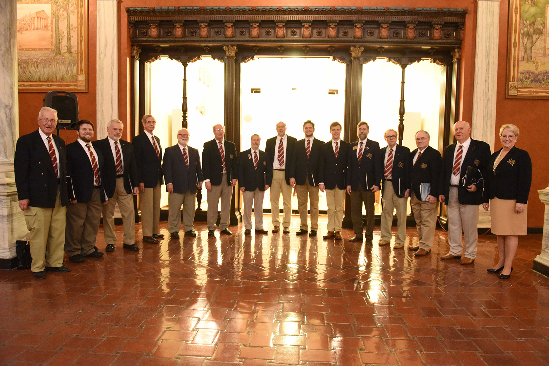  Members of the Houston Saengerbund, which performed the Houston Municipal Song /&nbsp; photo by Daniel Ortiz  