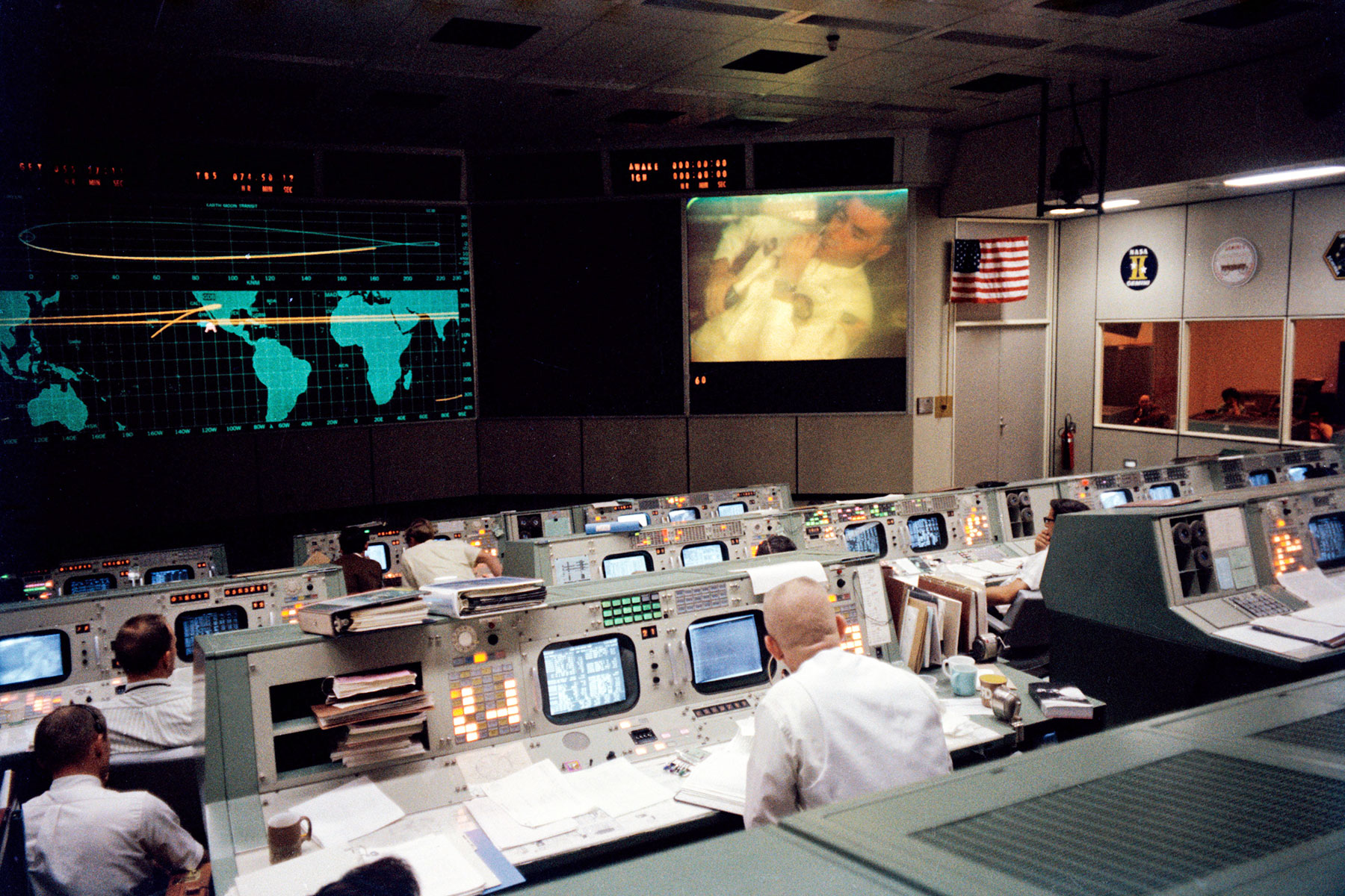 Mission Control, shown on April 13, 1970, during the Apollo 13 mission / photo courtesy of NASA