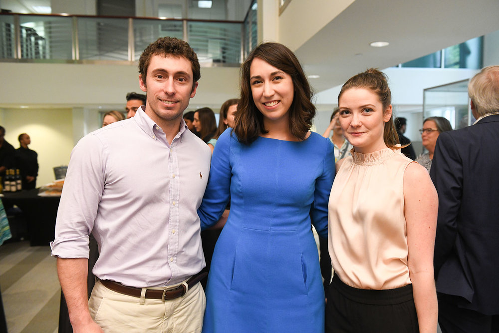  Ross Urban, PH board member and Pier &amp; Beam Co-chair Julia Retta, Anna Robshaw /  photo by Daniel Ortiz  