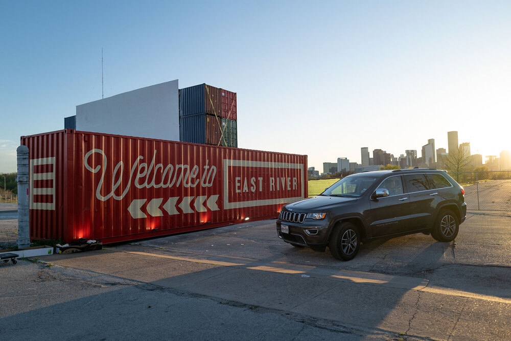  Guests arrive at MoonStruck Drive-In Cinema in the East End /  photo by Daniel Ortiz  