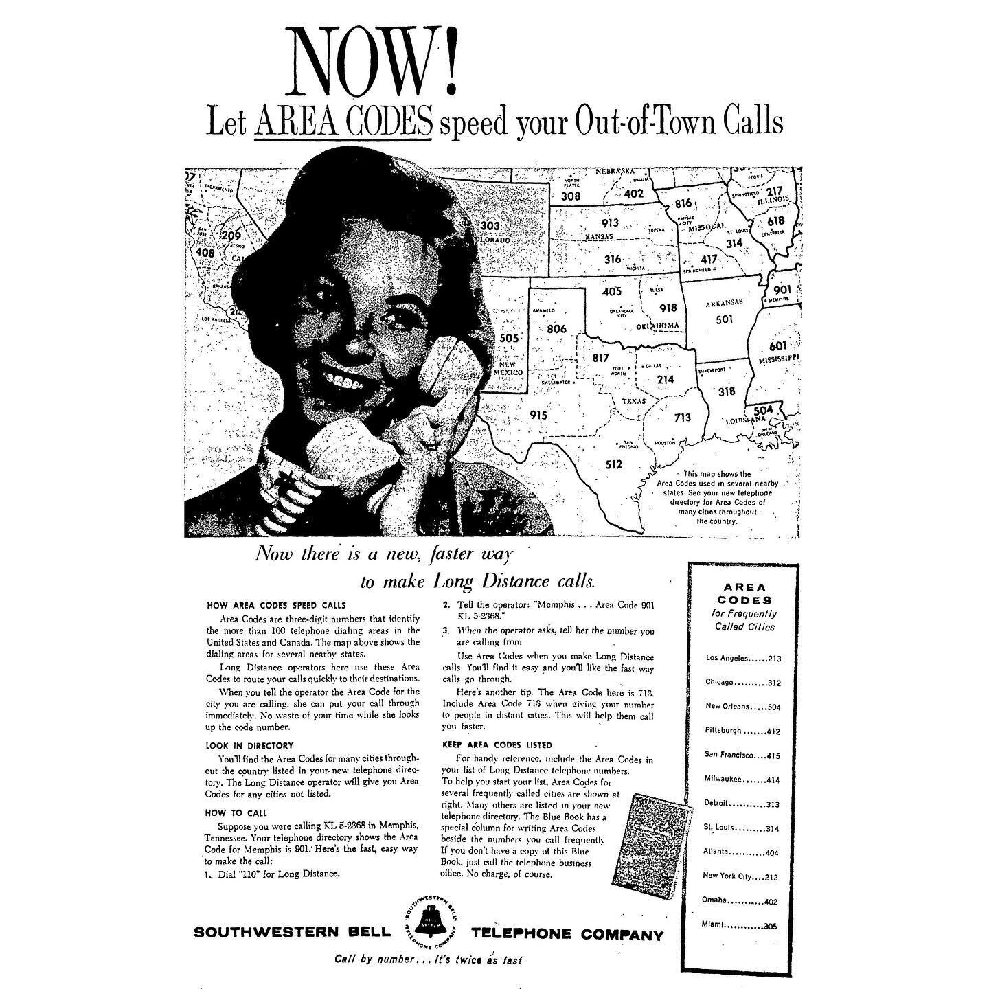 Happy 713 Day! Today we&rsquo;re diving into the history of Houston&rsquo;s original telephone area code, 713. It was introduced in 1947 as part of the North American Numbering Plan, a Bell System scheme to standardize the diverse phone numbering sys