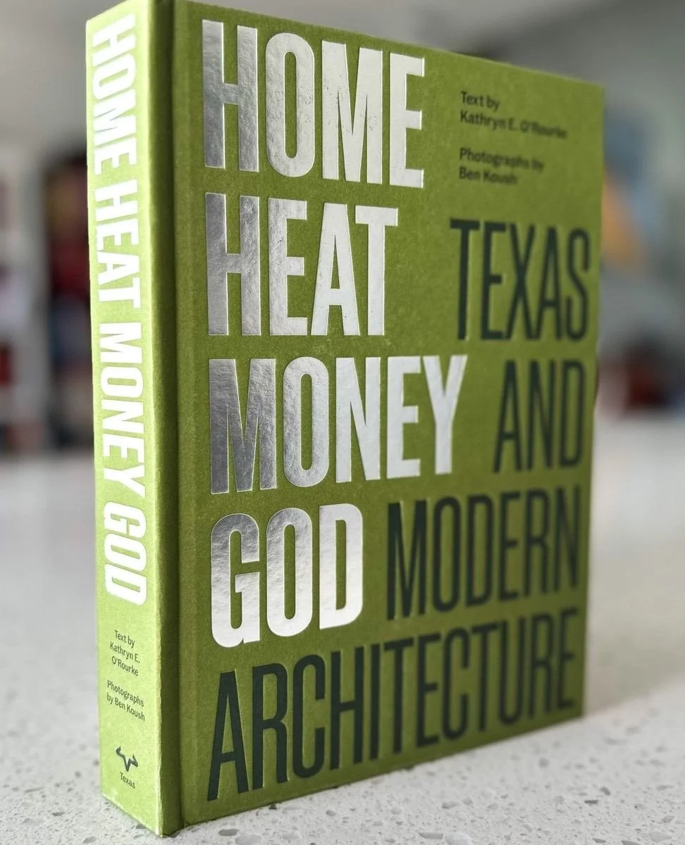 Our #GoodBrickAward features continue! Preservation Houston is proud to recognize Ben Koush and Kathryn O&rsquo;Rourke for their book Home, Heat, Money, God.⁠
⁠
Rooted in decades of architectural documentation, the book reframes how we understand Tex