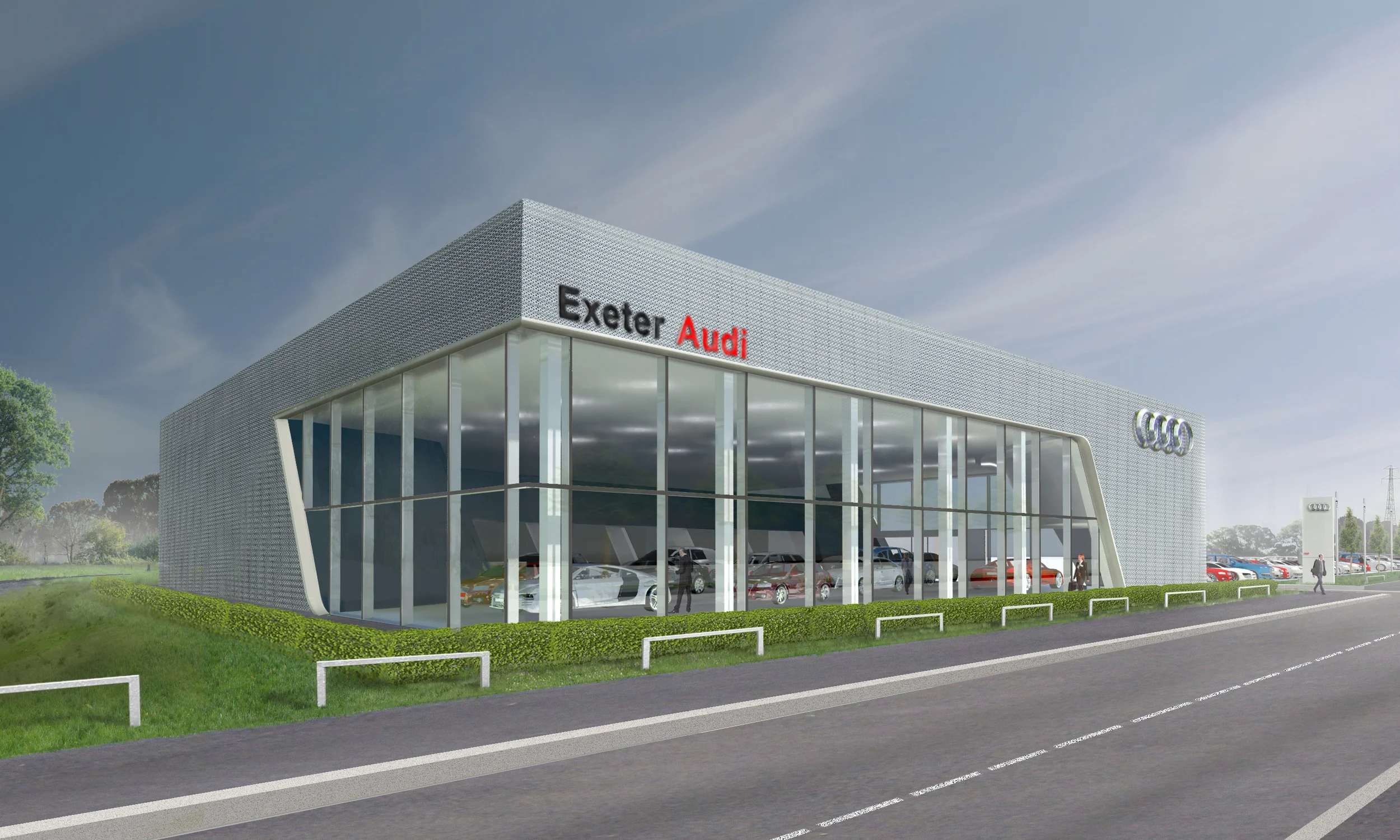 Planning consent granted for a new Audi dealership in Exeter