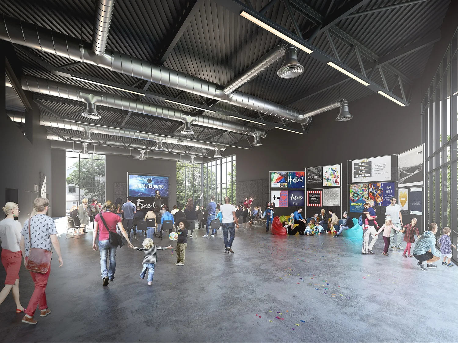 tHE FINAL VISUALISATION OF THE FINISHED SPACE