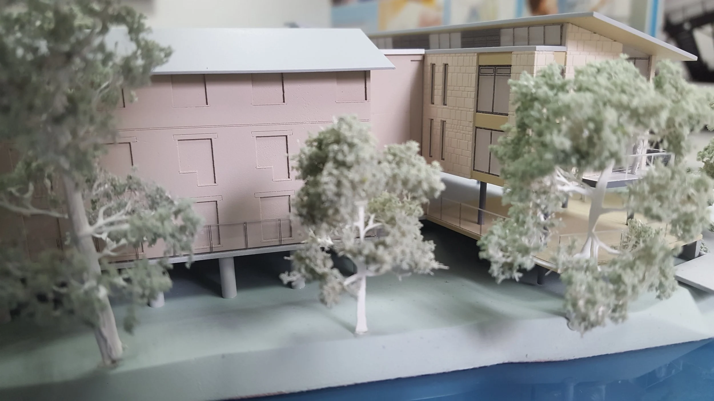 We created a model of the proposed plan for bridgemead.