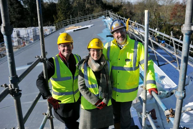 Topping Out ceremony marks exciting progress at the Royal Agricultural University