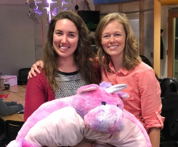 Erica and Kate befriend the Lab's unicorn