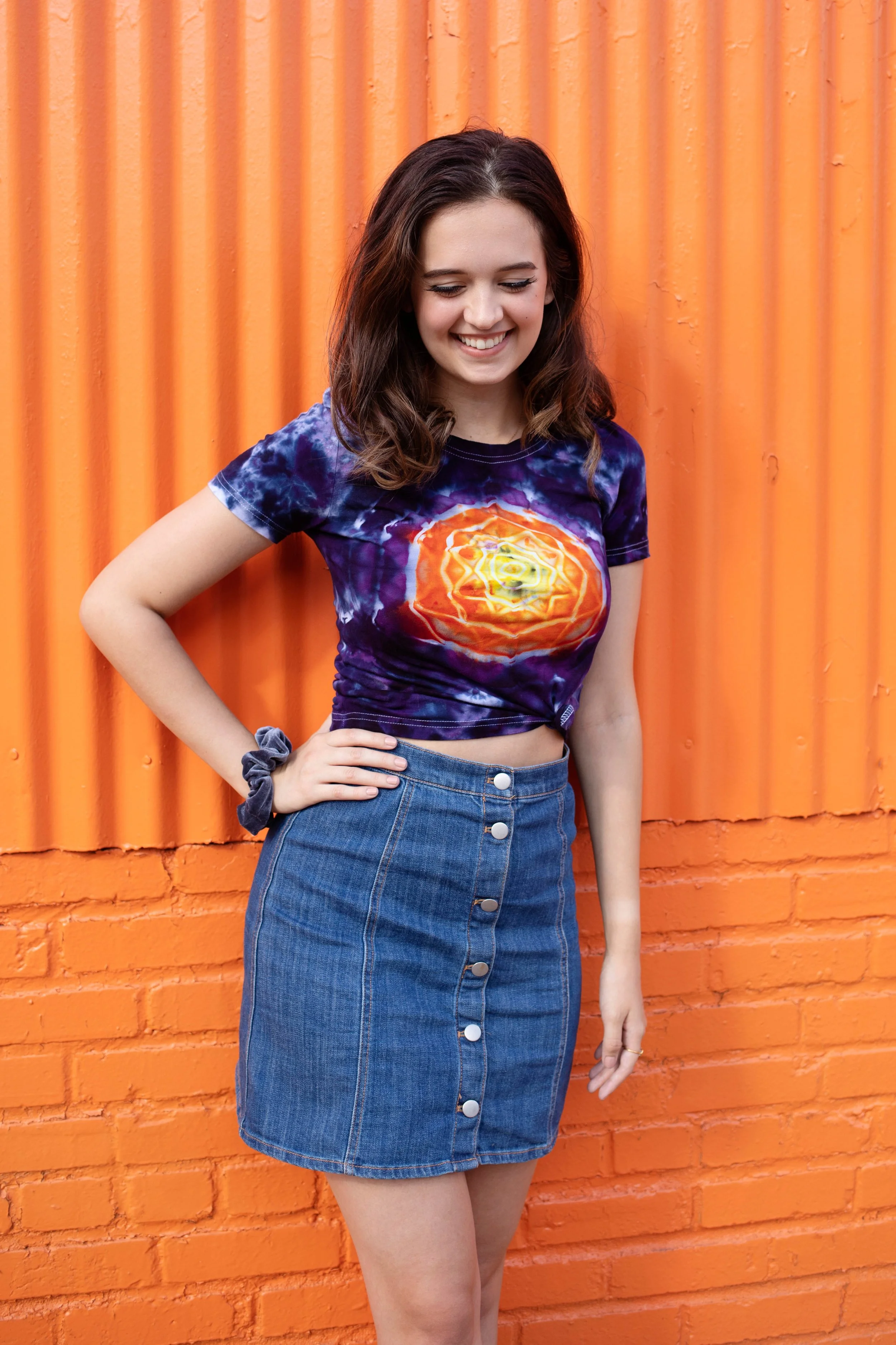 Hand Dyed Apparel for women - Crop Top Shirt For Ladies - Girls - www.BriteLiteDyed.com