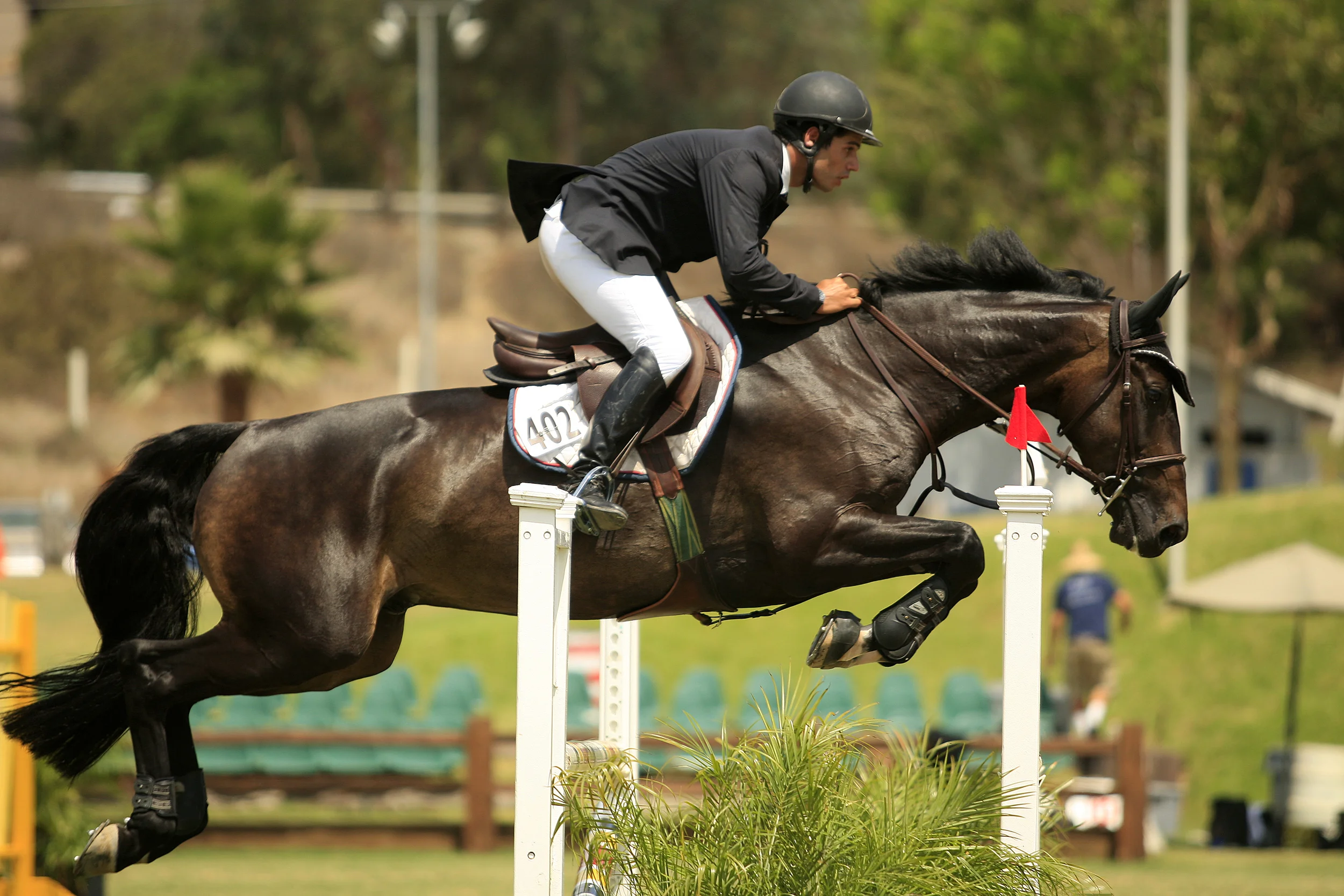 Daniel Ighani Answers Readers Water Jump Questions in June's California Riding Magazine 