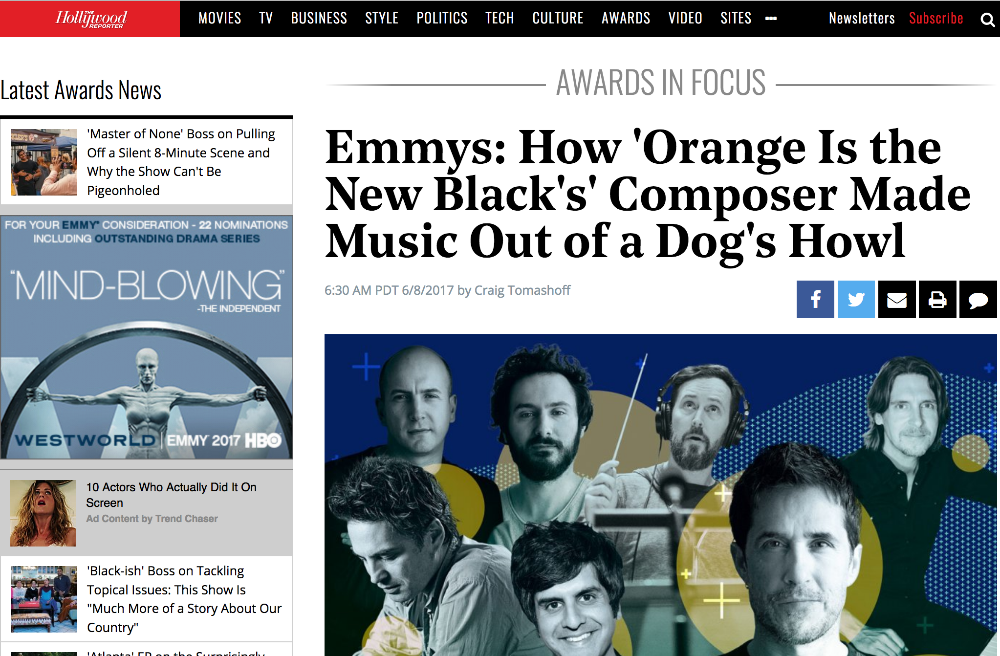 Emmys: How 'Orange Is the New Black's' Composer Made Music Out of a Dog's Howl
