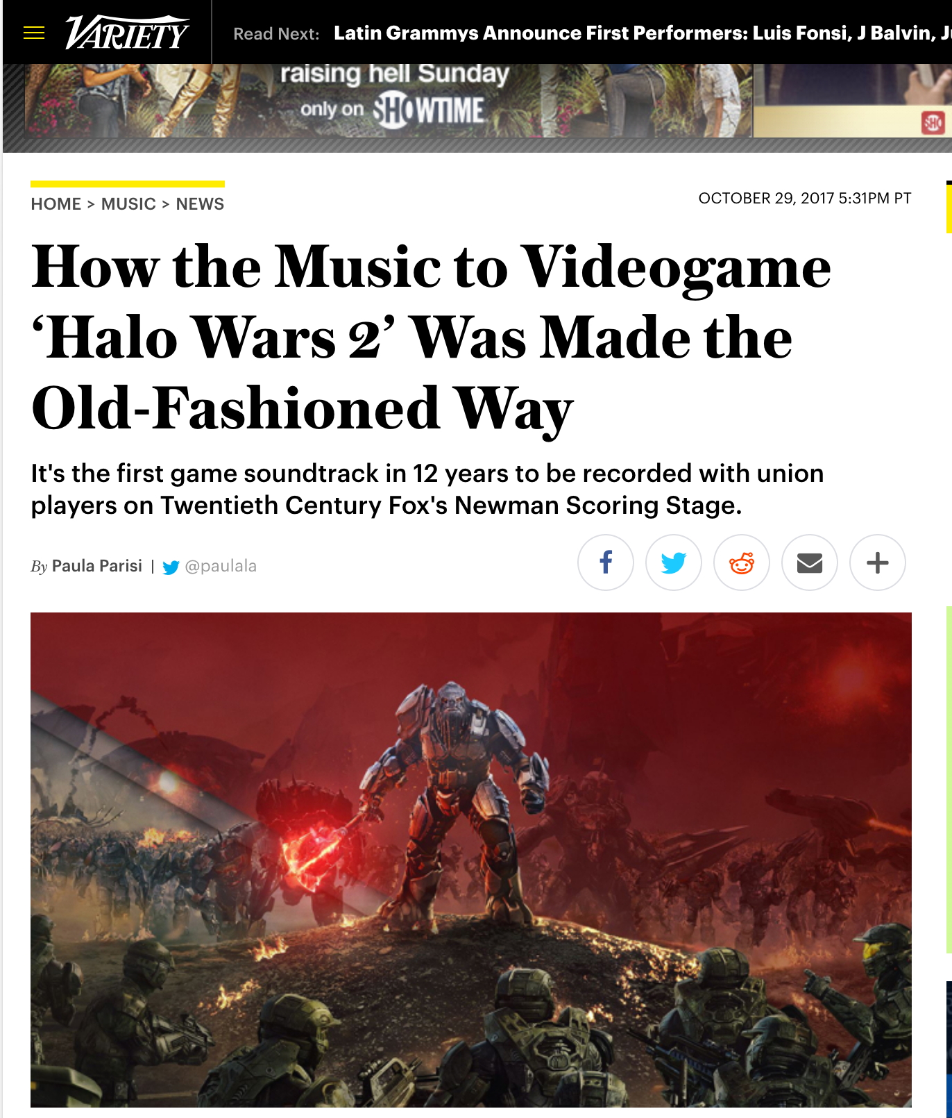 How the Music to Videogame ‘Halo Wars 2’ Was Made the Old-Fashioned Way