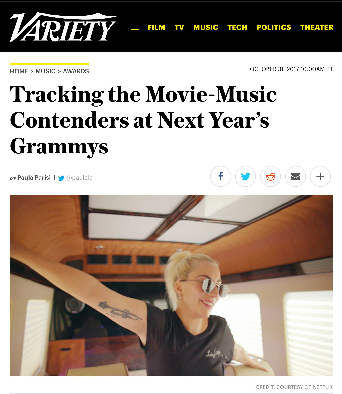 Tracking the Movie-Music Contenders at Next Year’s Grammys 