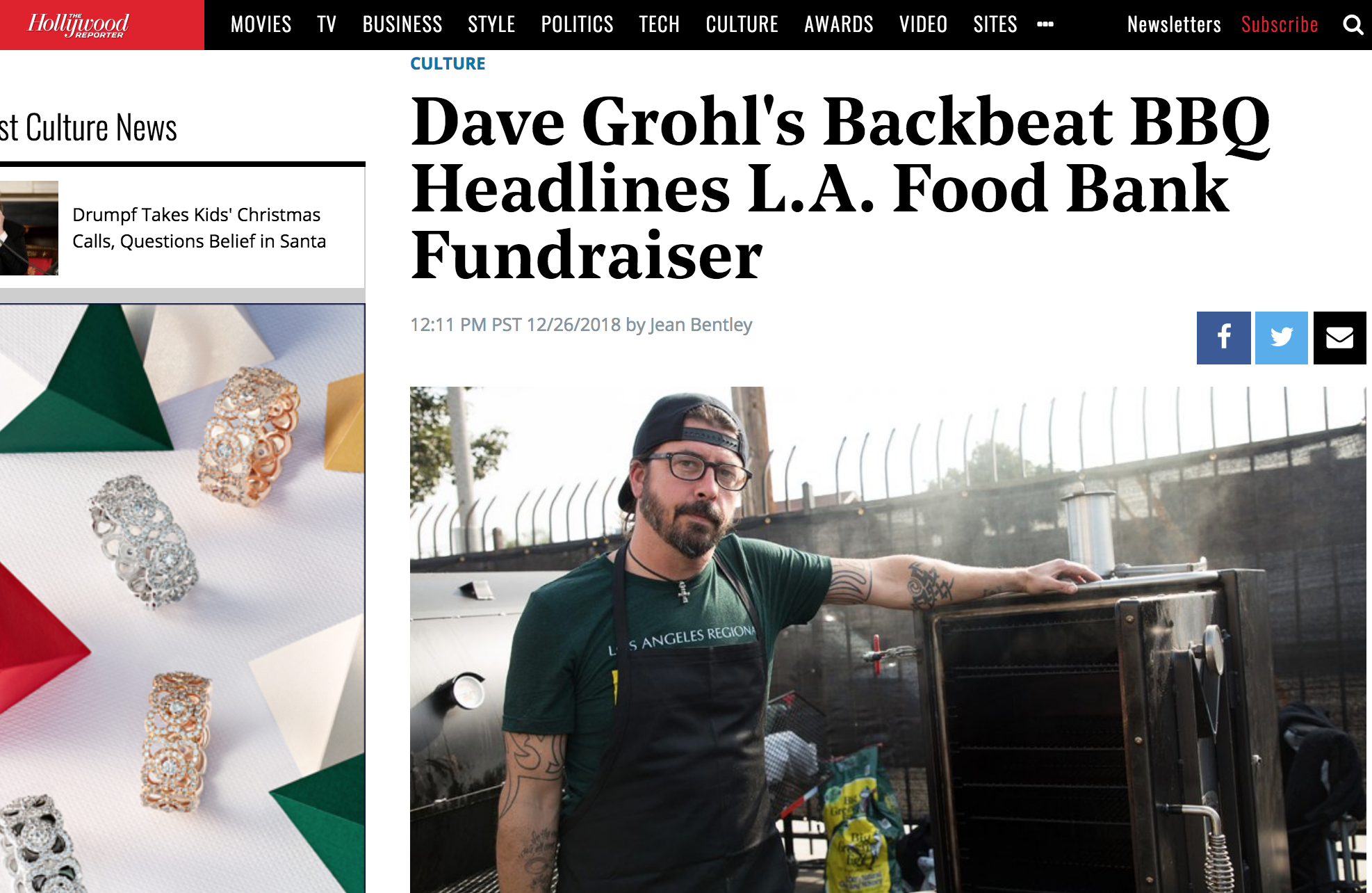 Dave Grohl's Backbeat BBQ Headlines L.A. Food Bank Fundraiser
