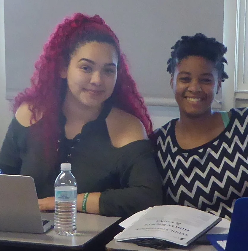 Esme and debate partner Nyisha