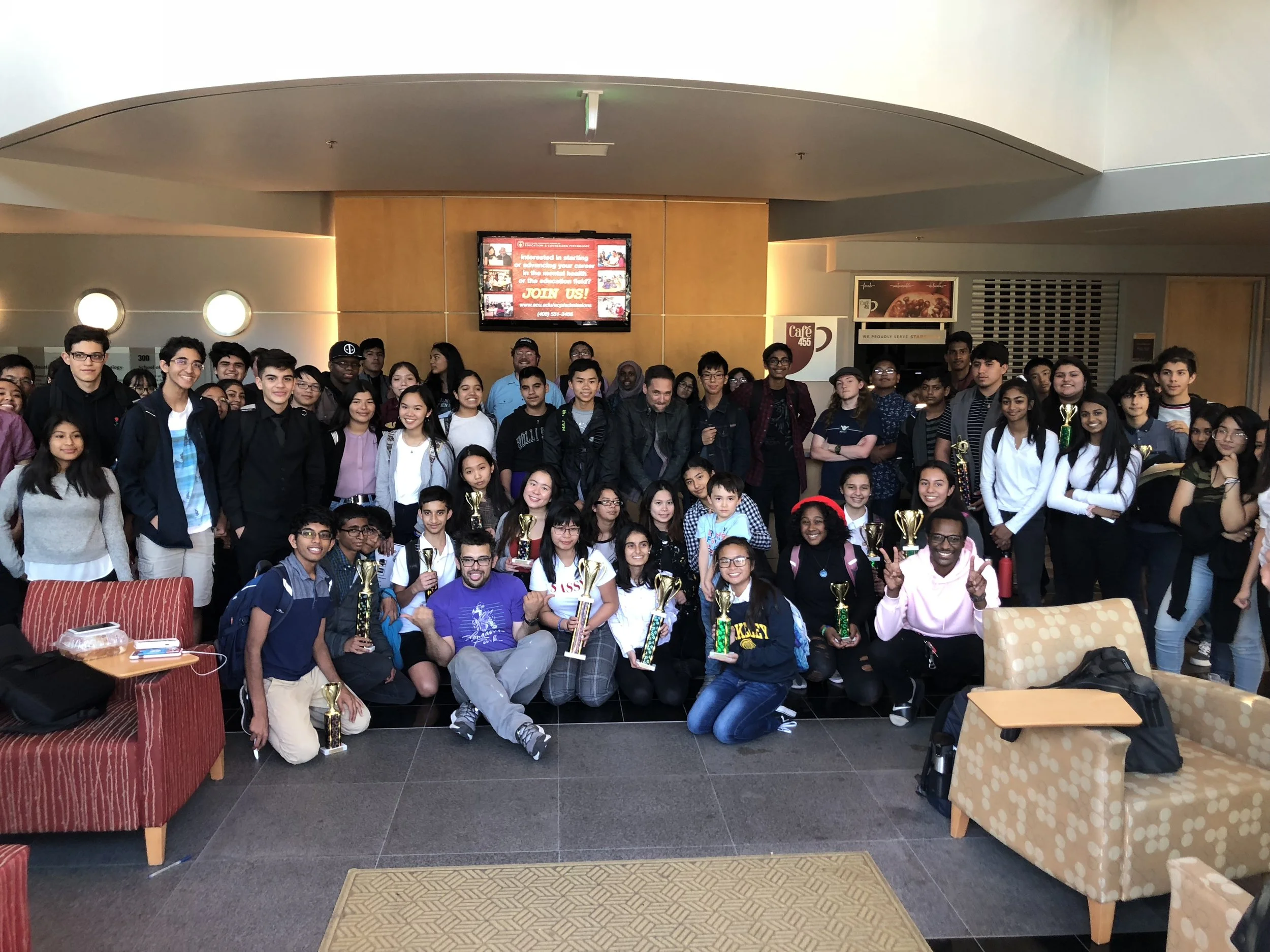 Students and Head Coaches at 2018-2019 SVUDL Tournament #1 on October 13, 2018 at SCU