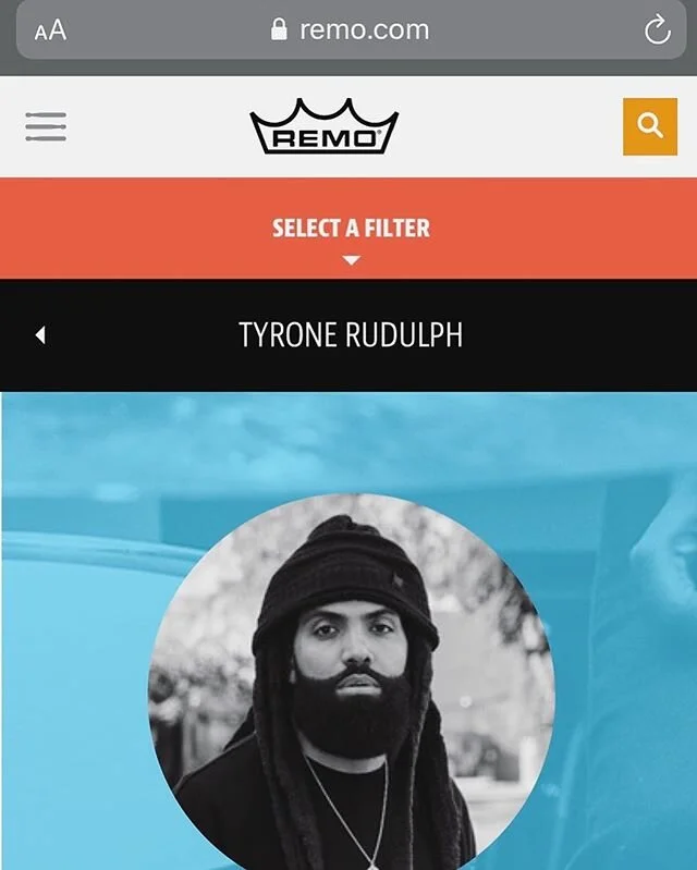 (Looks mad but actually HYPE) I&rsquo;m officially part of the @remopercussion fam! Remo has been my go to drum head since day 1. I&rsquo;m extremely humbled to endorse such a quality brand and group of people. .
.
#teamremo #remodrumheads #remo #rem