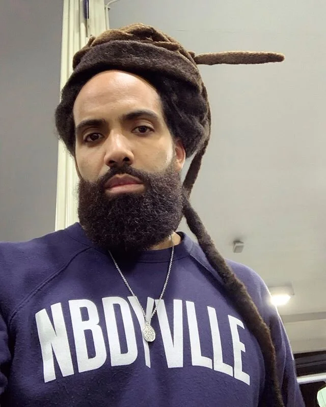 Now you understand when we said ☝🏾 love .
((NBDYVLLE)) .
.
#drummer #dreadlocks #naturaldreads #dreads #dreadlocked #blackhair  #percussionist #nbdyvlle #sntjms #freeformdreads #lamusician #batera #musico #baterista #beard #teamremo #losangeles #soc