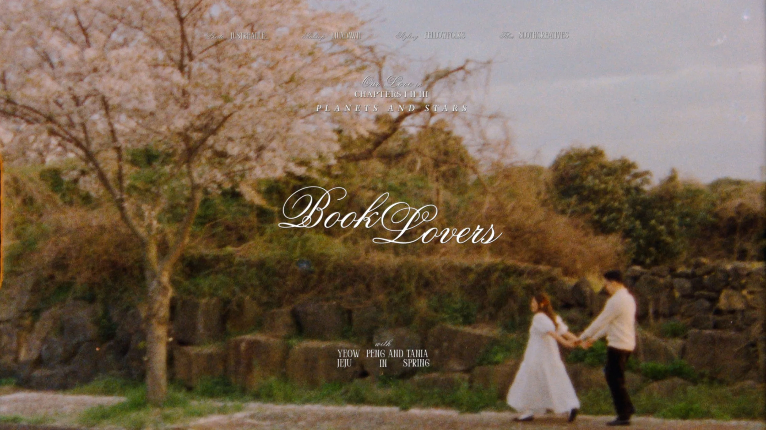 Book Lovers - Planet & Stars | YP & Tania Jeju Conceptual Shoot