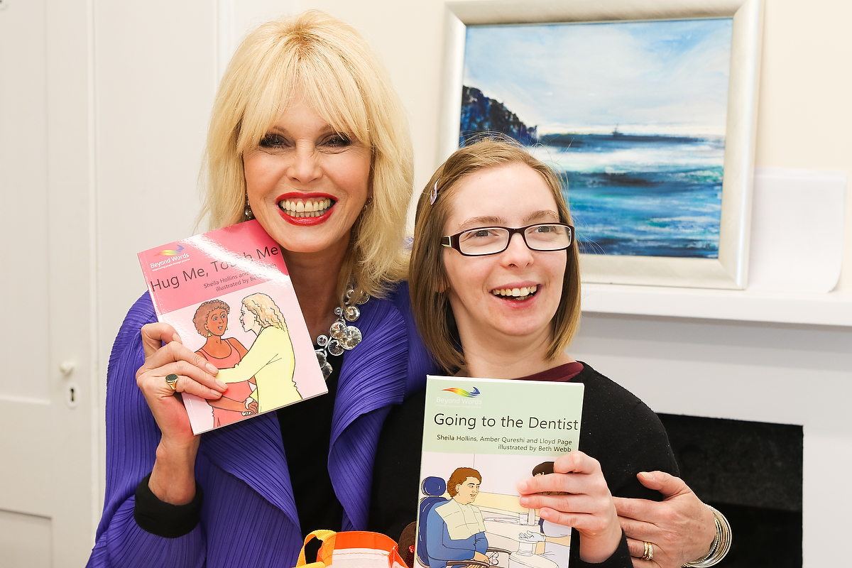 Absolutely Fabulous star, Joanna Lumley, opened the newly-refurbished building of The Grange Centre for People With Disabilities, Bookham, on Wednesday, 8 March 2017
Picture shows: Joanna Lumley with Ashley, a resident at the Grange.