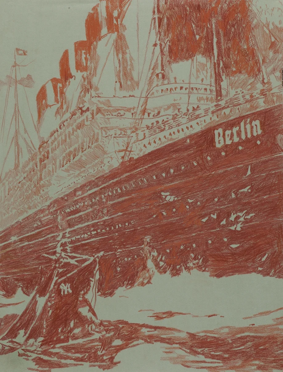  Yeah, New York.  pencil on paper, 48 x 63 cm, 2014  