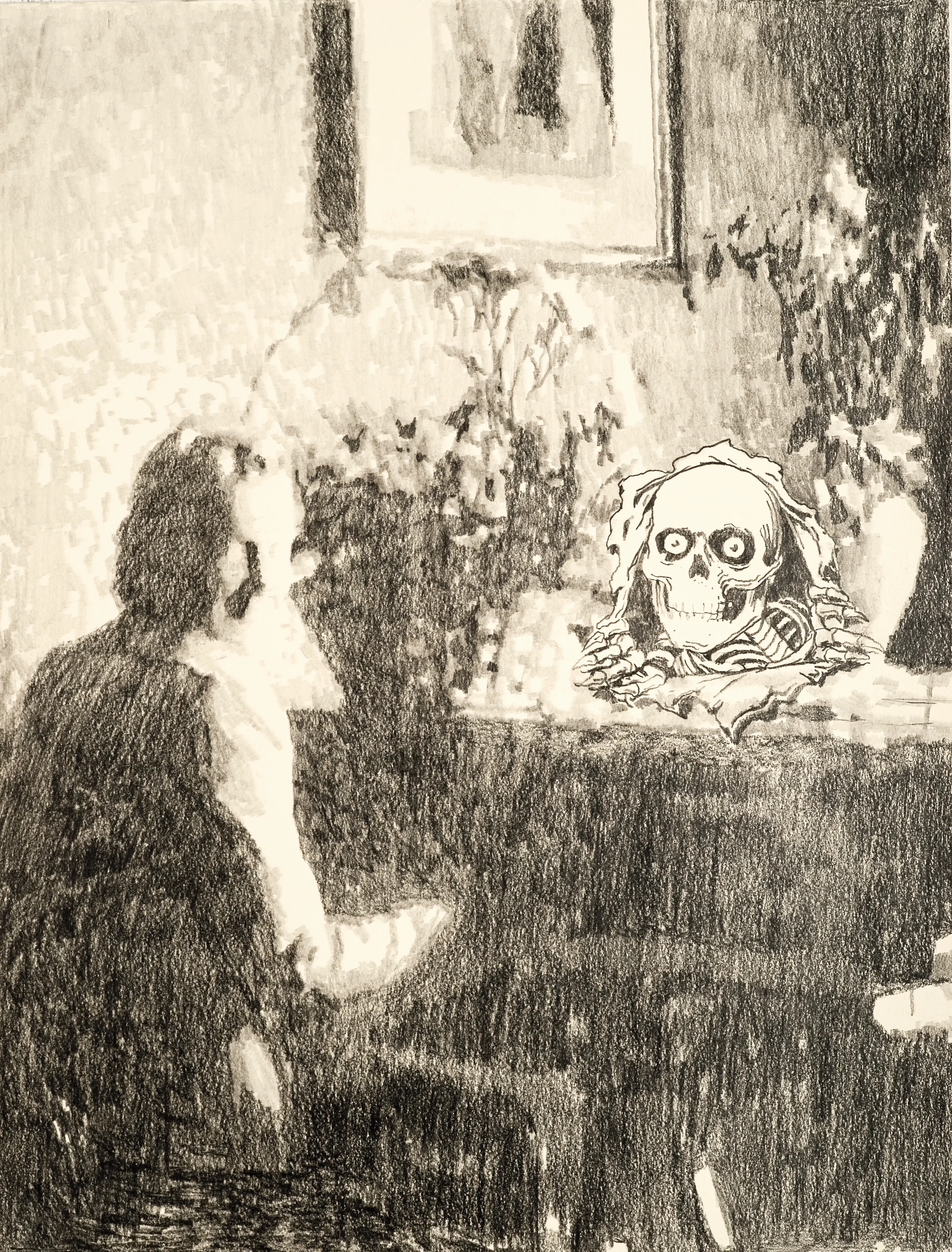  Aus der Serie "L‘École sans Dieu"  pencil on paper, 48 x 63 cm, 2013  