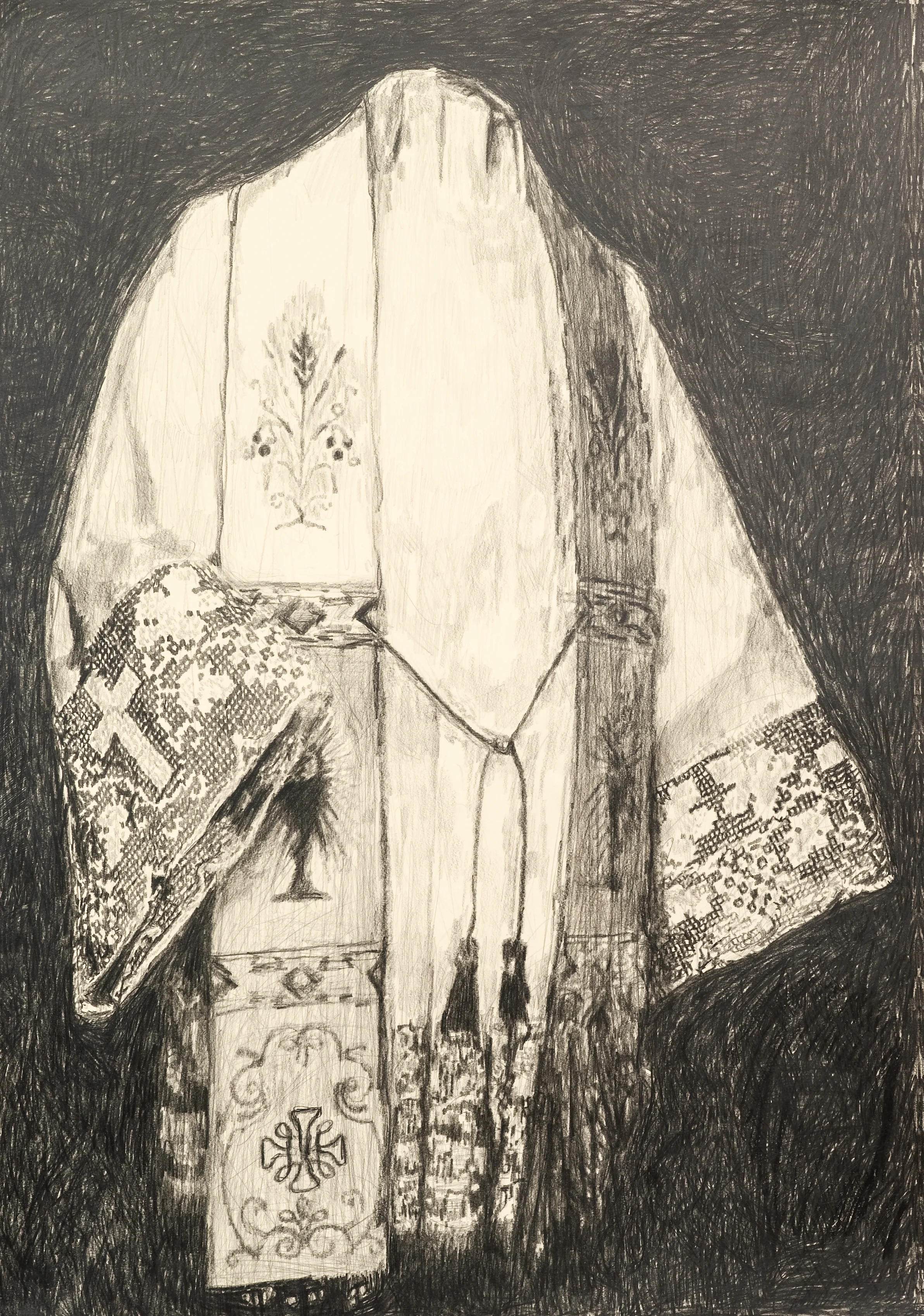  Die Nacht steht um mein Haus  pencil on paper, 88 x 124 cm, 2010  