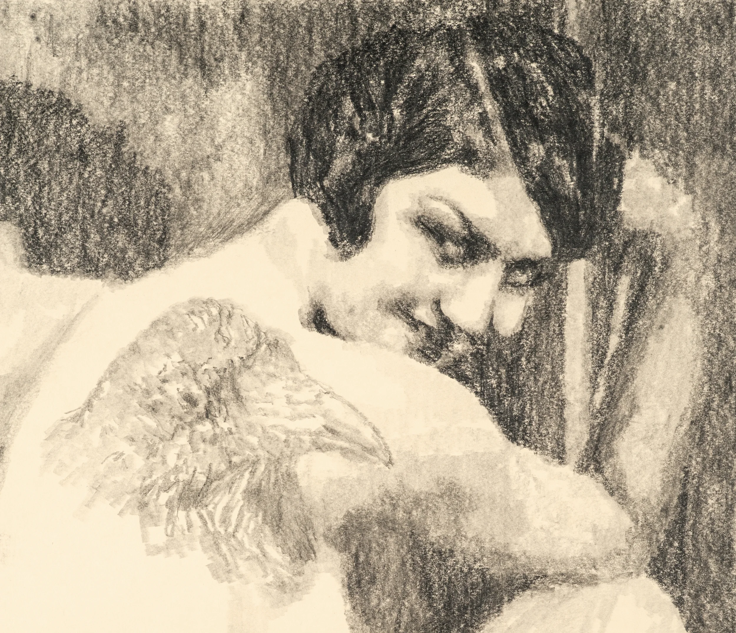  Can I get a tattoo while pregnant?  pencil on paper, 48 x 63 cm, 2013  