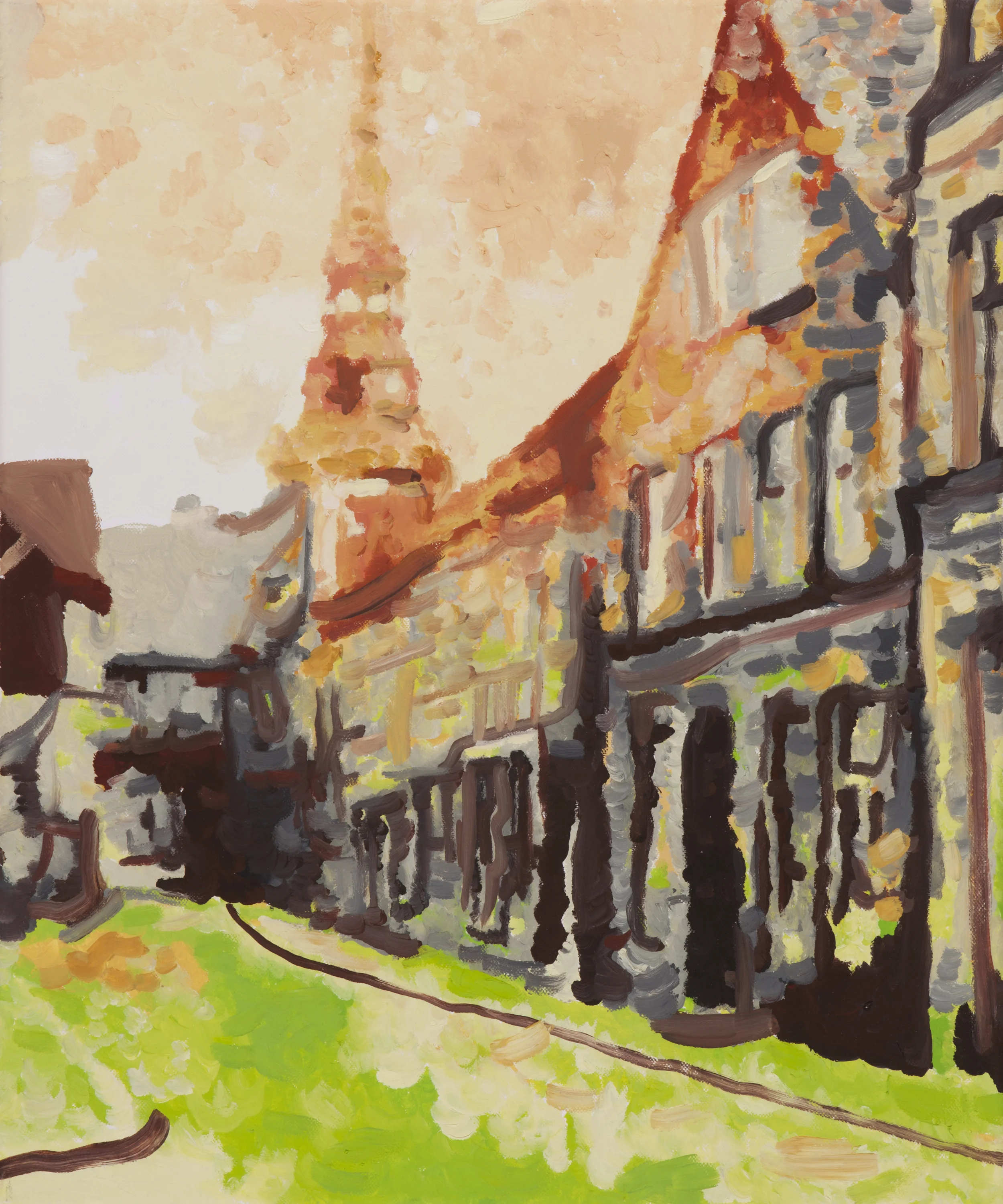  Nothing to skate here  oil on canvas, 50 x 60 cm, 2015    - sold   