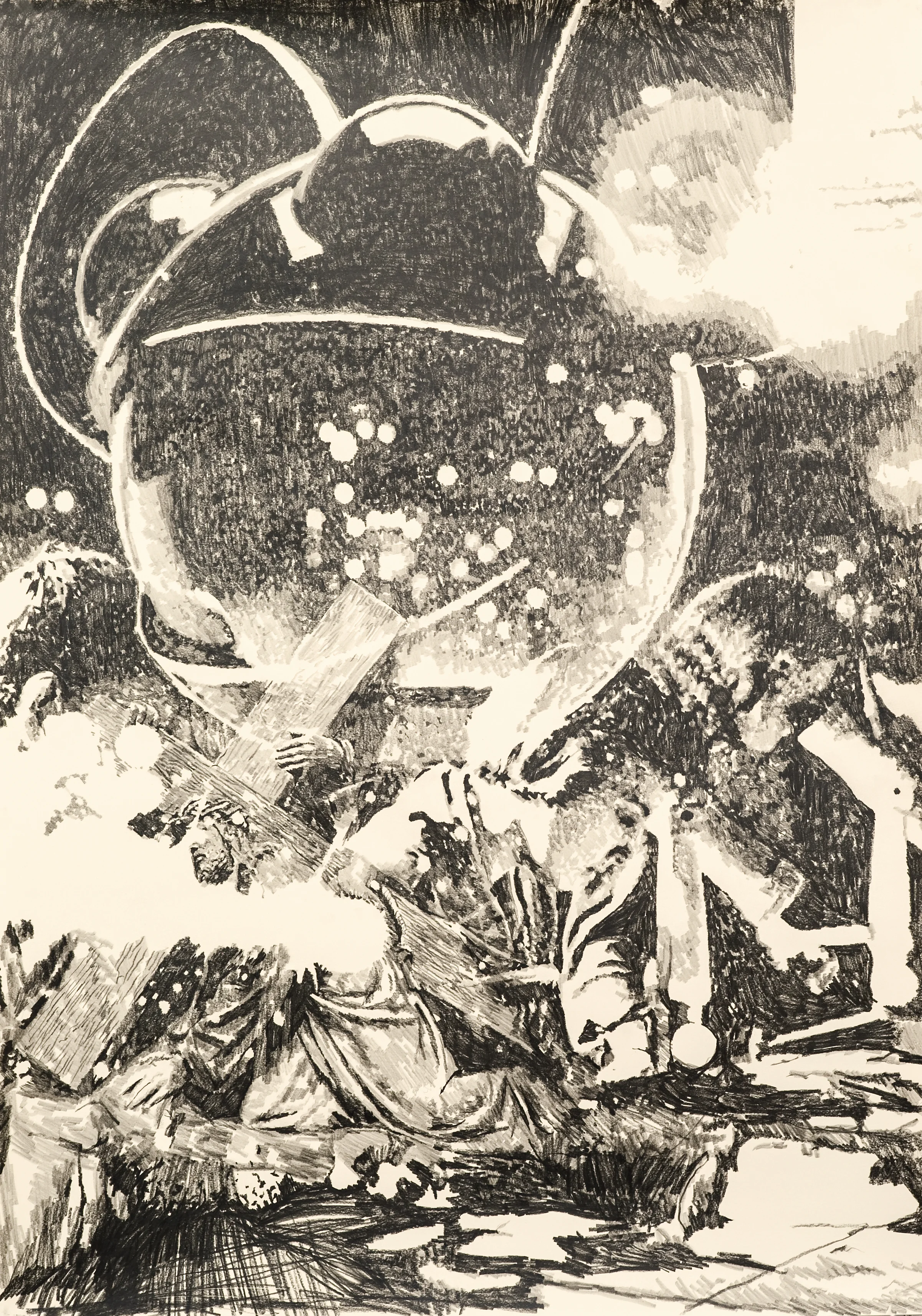  Ichichich  pencil on paper, 88 x 124, 2010  