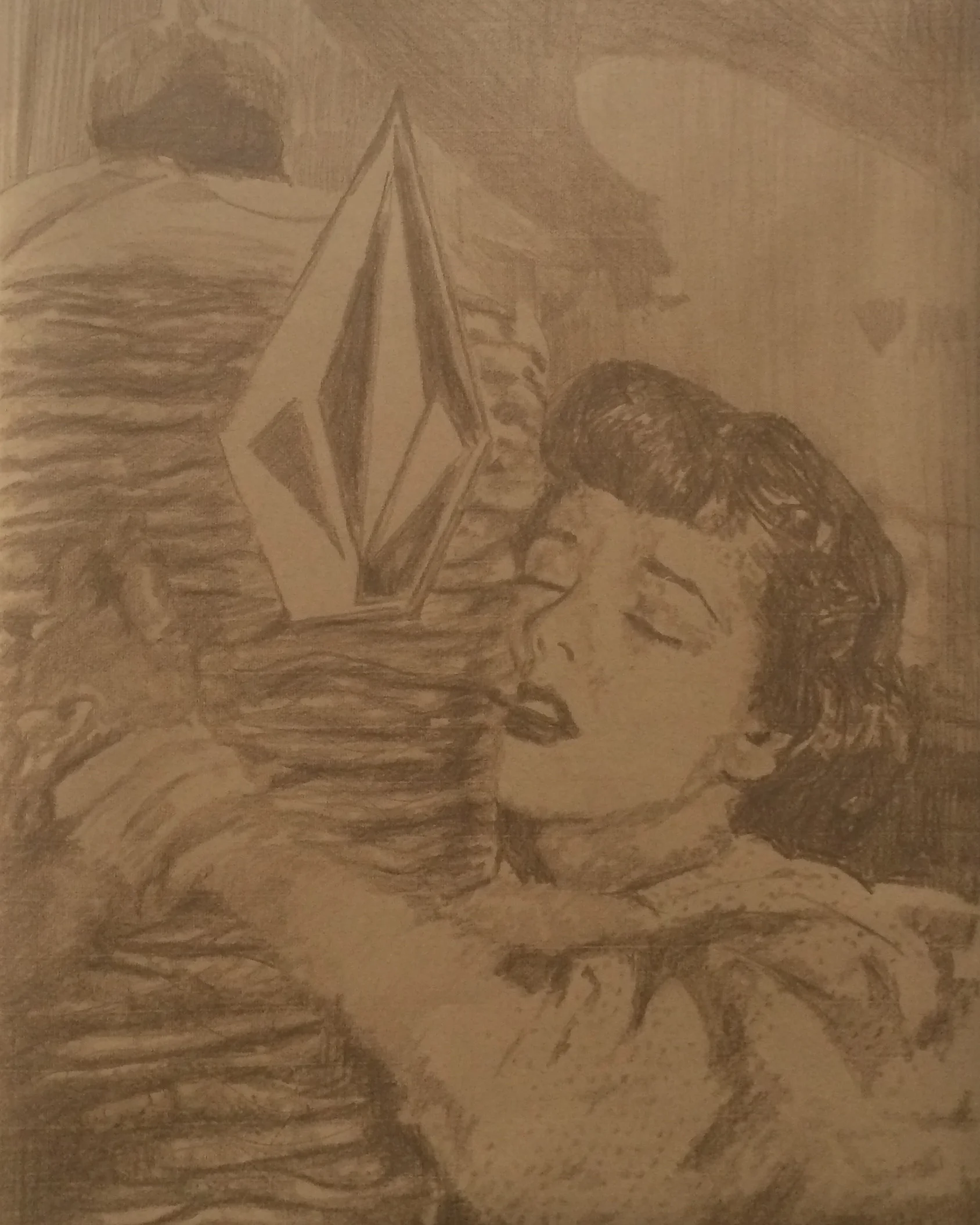  Berlin-Love  polychrome on paper, 48 x 63 cm, 2015  