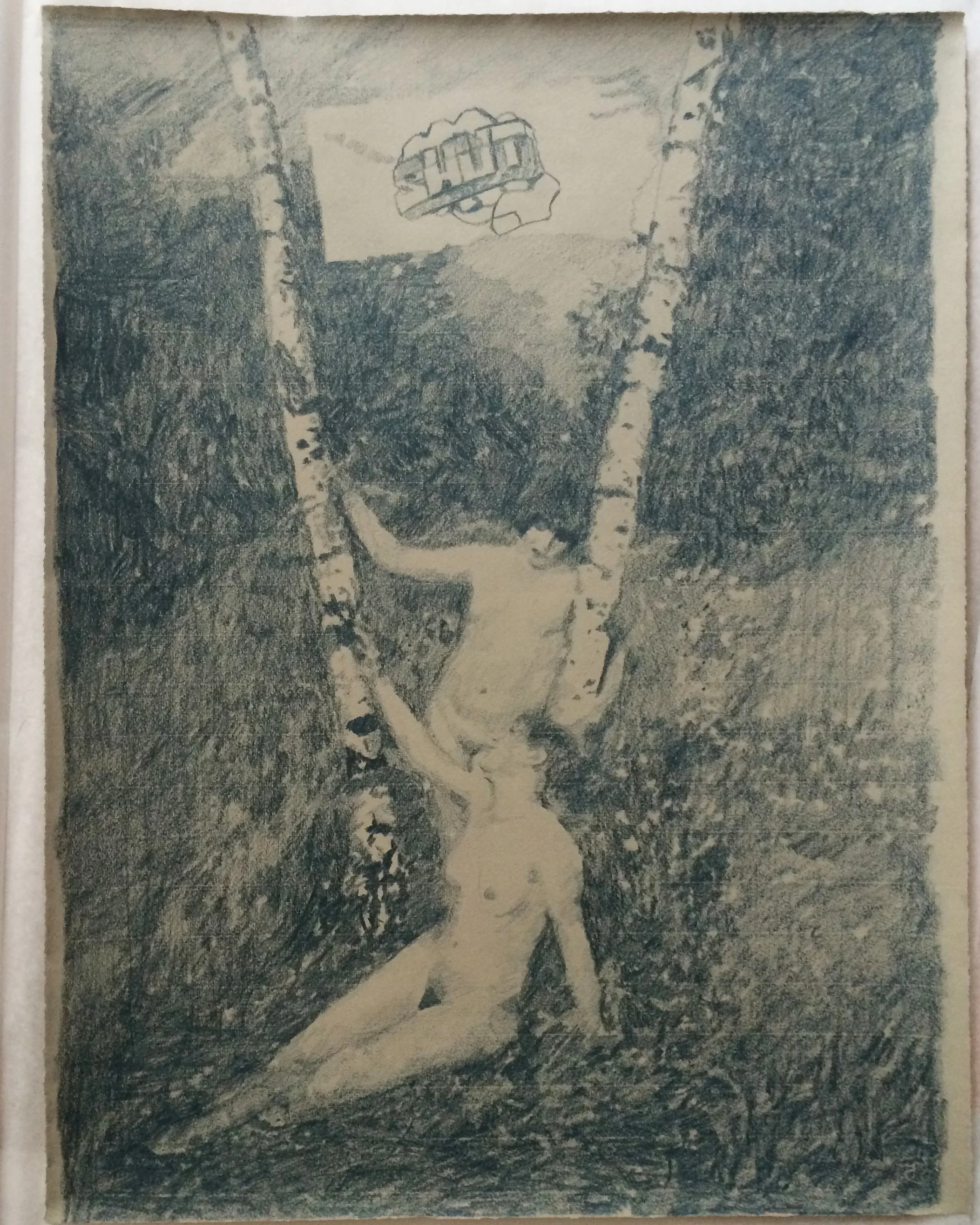  Ihr werdet alle in euren Autos sterben  polychrome on paper, 48 x 63 cm, 2015  