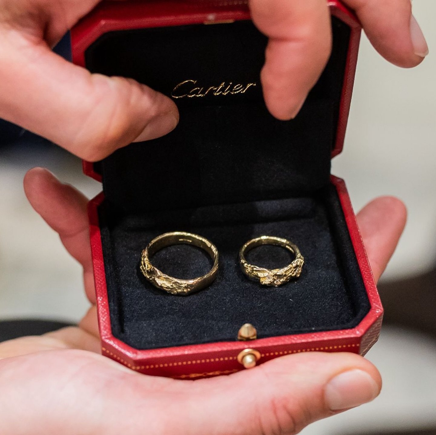 K2 Wedding Rings in 18ct Yellow Gold with VVS diamonds. 

These were an incredible pair of rings to make for an amazing couple with details from such a stunning and powerful mountain! 

Thank you @njaduu &amp; Tom @threepools_permaculturefarm 

Mould