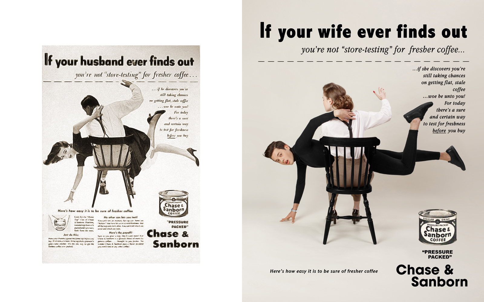 Original ad: Brand: Chase and Sanborn, Origin: USA, Decade: 1950s, Image type: Magazine Advert
