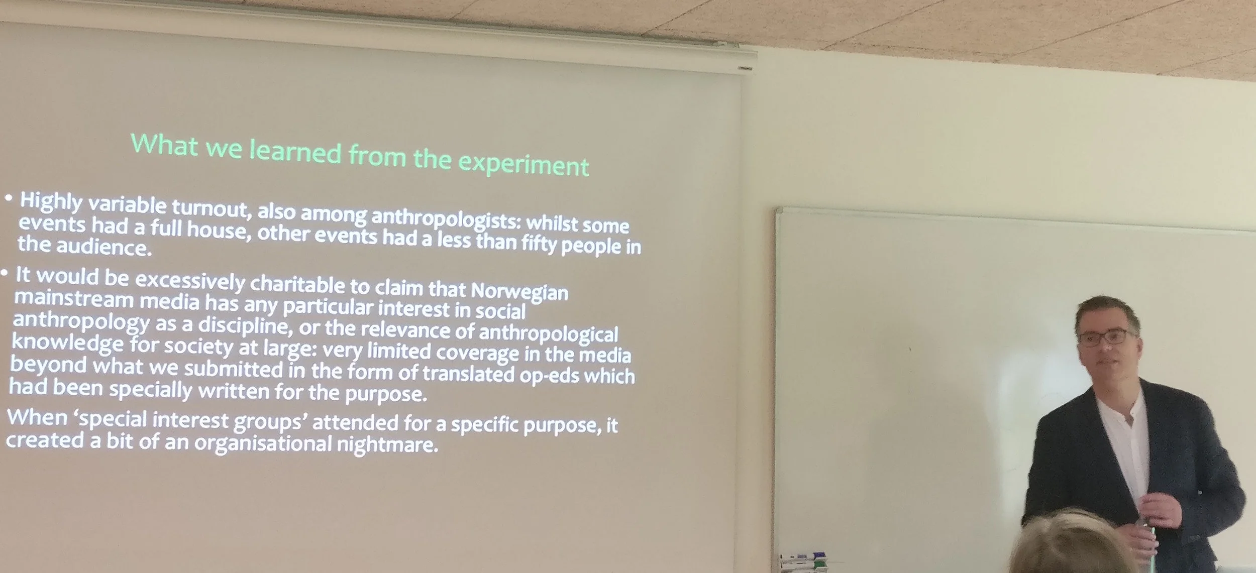 Sindre Bangstad lectures on public anthropology and the media at Aarhus University