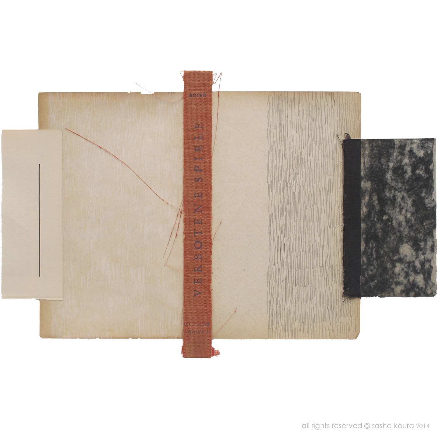verbotene spiele / © sasha koura 2014 / 290mm x 200mm / collage: board, paper and pencil