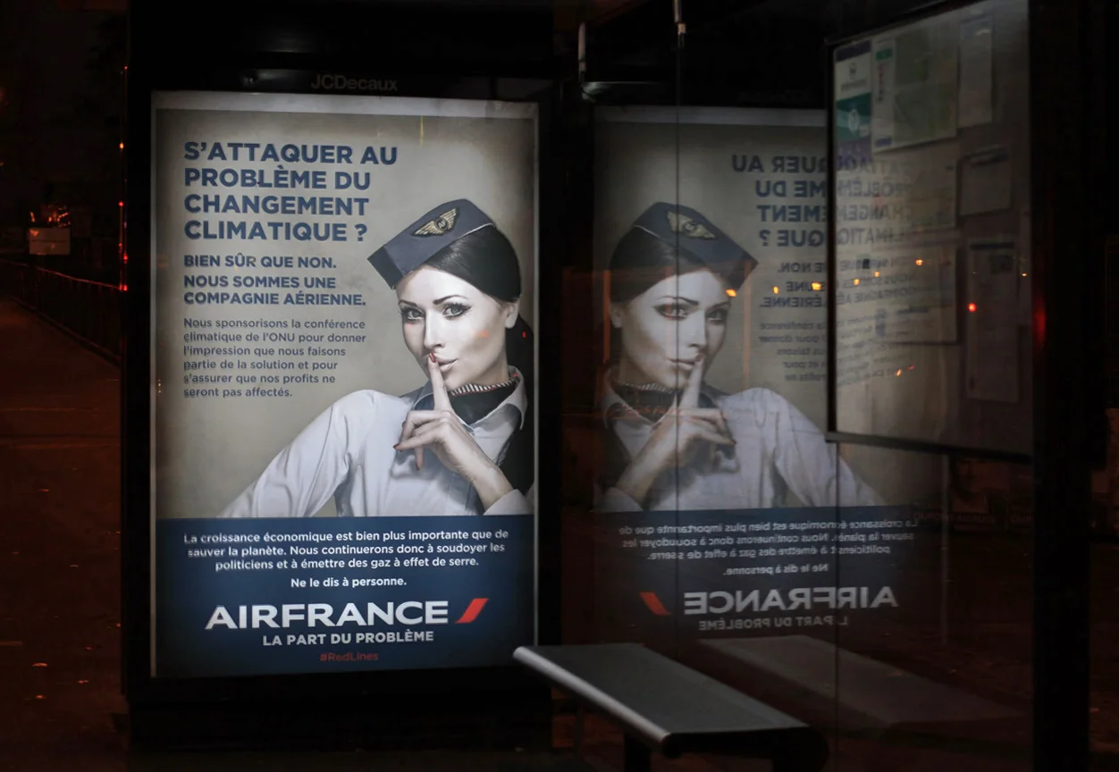 Brandalism COP21 Air France Subvertising