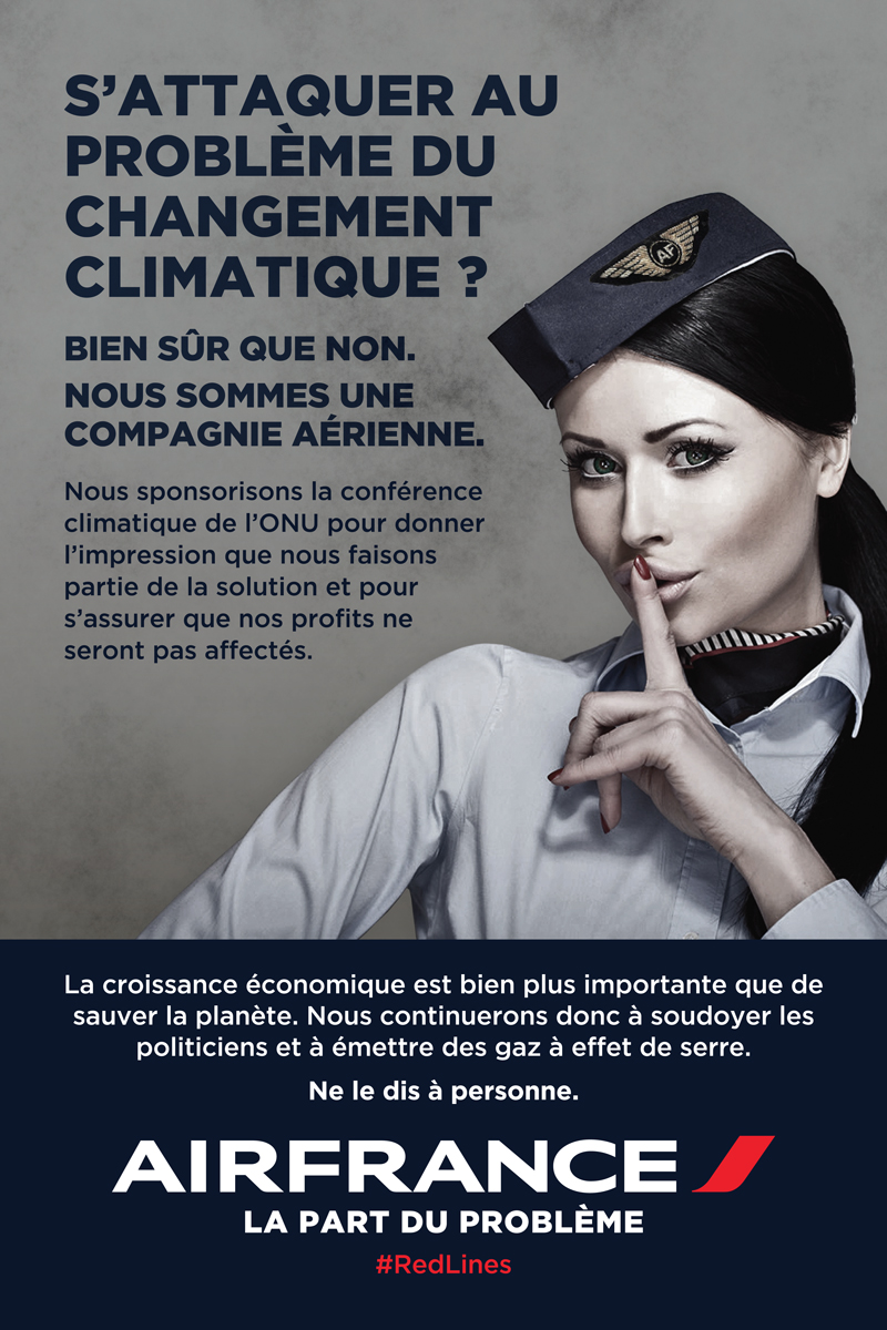 Brandalism COP21 Air France Subvertising Matt Bonner