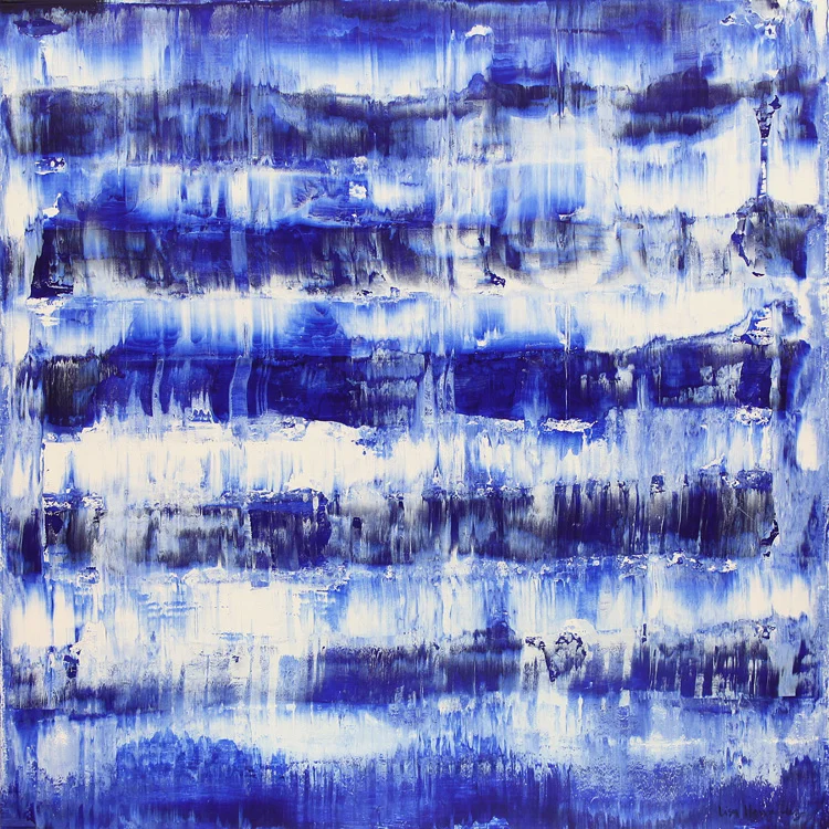 blue 9 - 36x36 inches