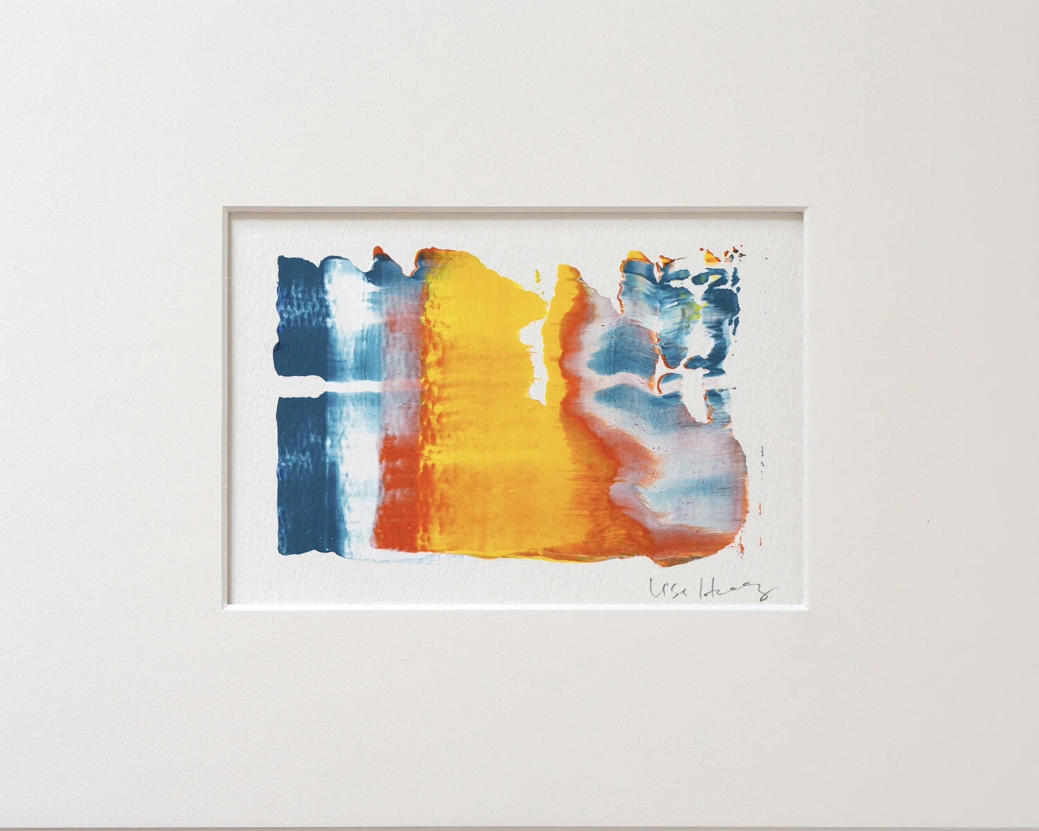 color test 10 - small painting matted to 8x10