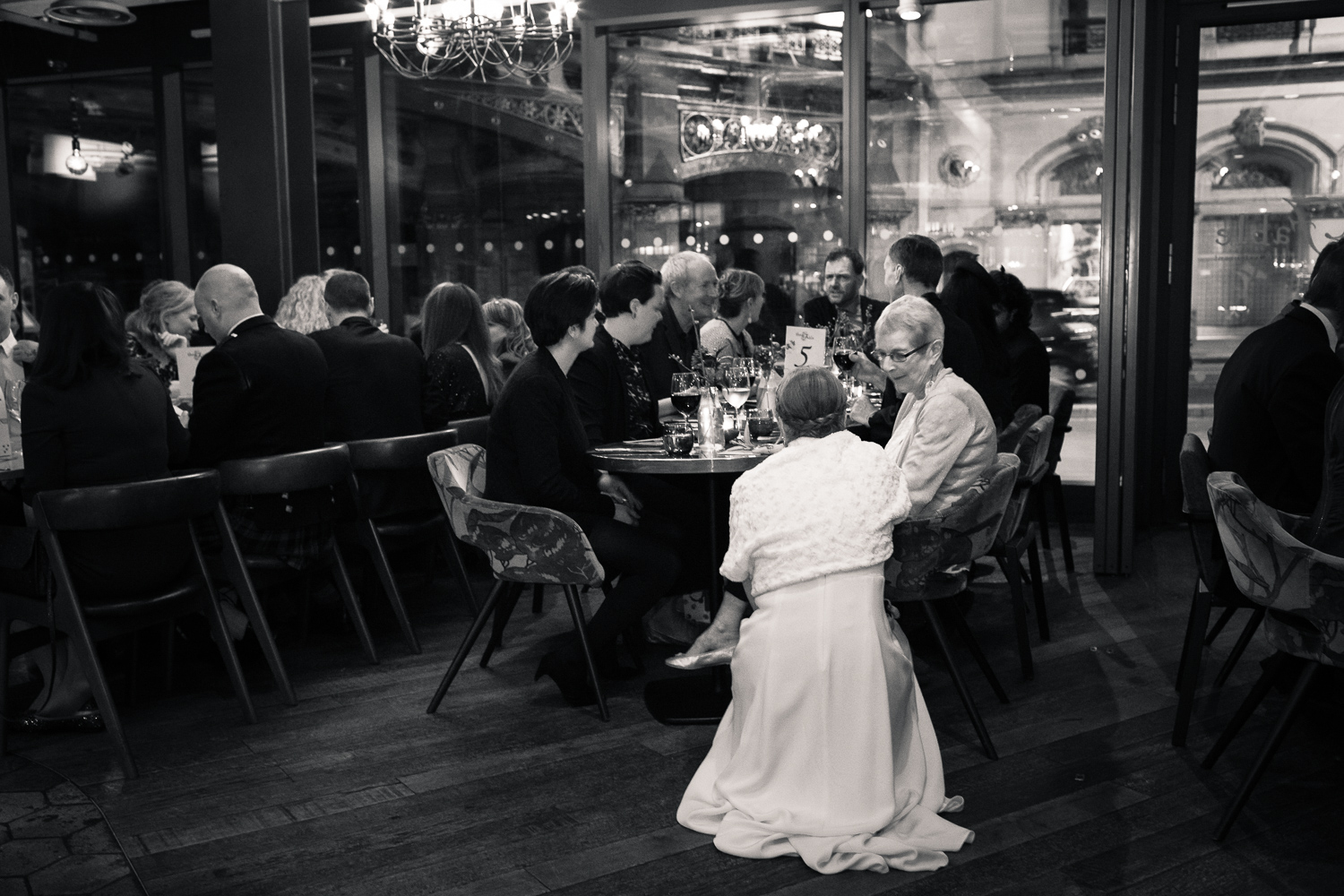Wedding reception at The Fable restaurant