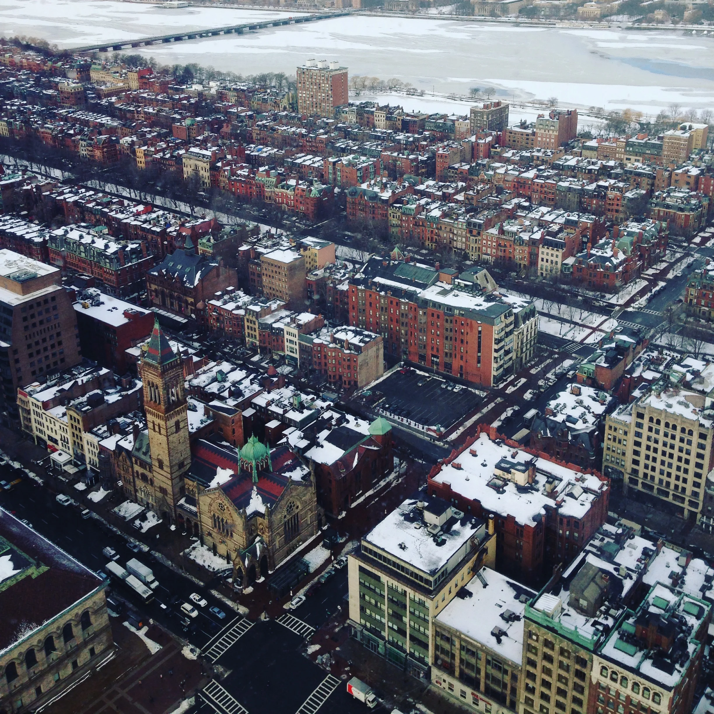Boston from above. Photo credit - me.